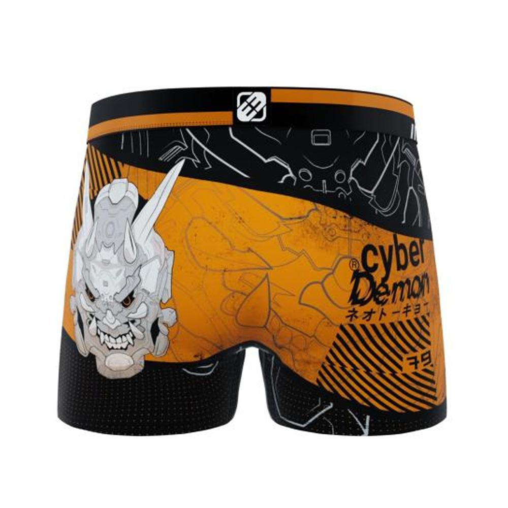 Boxer Schwarz/Orange Mann Freegun Cyber Demon Ansicht 2