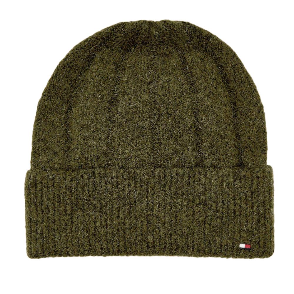 Bonnet Vert Homme Tommy Hilfiger Fluffy pas cher