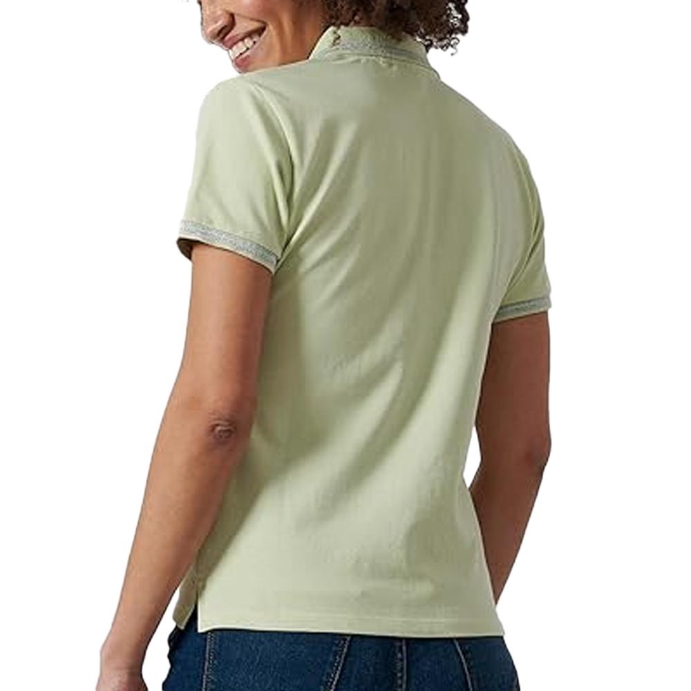Women's green polo shirt Kaporal JULE Photo of the Espace des Marques %store% store - view of %key%