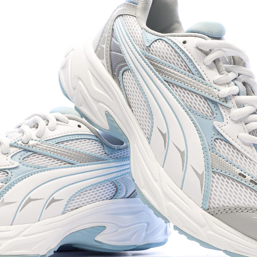 Weiße/hellblaue Puma Morphic Sneaker für Jungen Ansicht 7