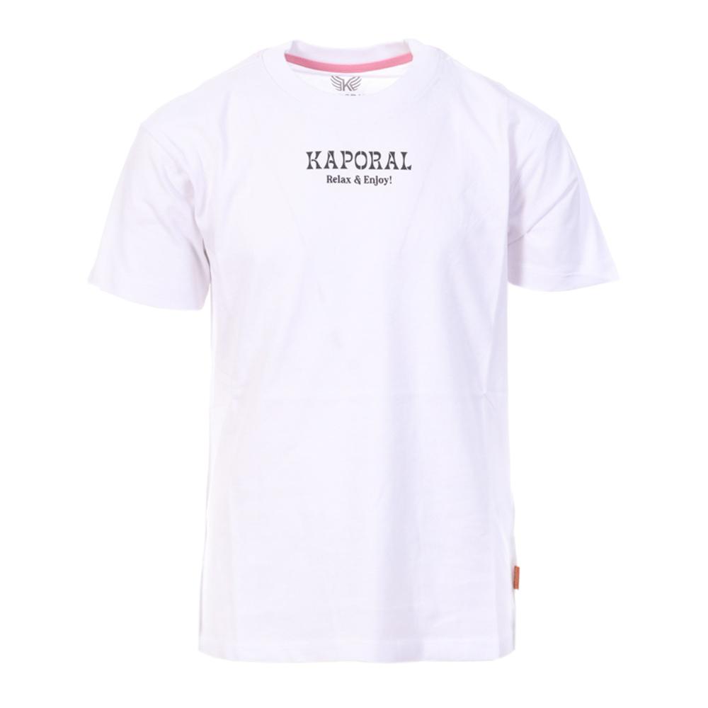 T-Shirt Blanc Garçon Kaporal OGLYE pas cher
