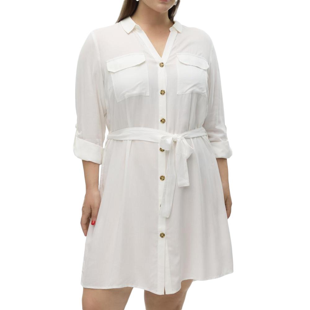 Weißes Damenkleid von Vero Moda Vmbumpy günstig