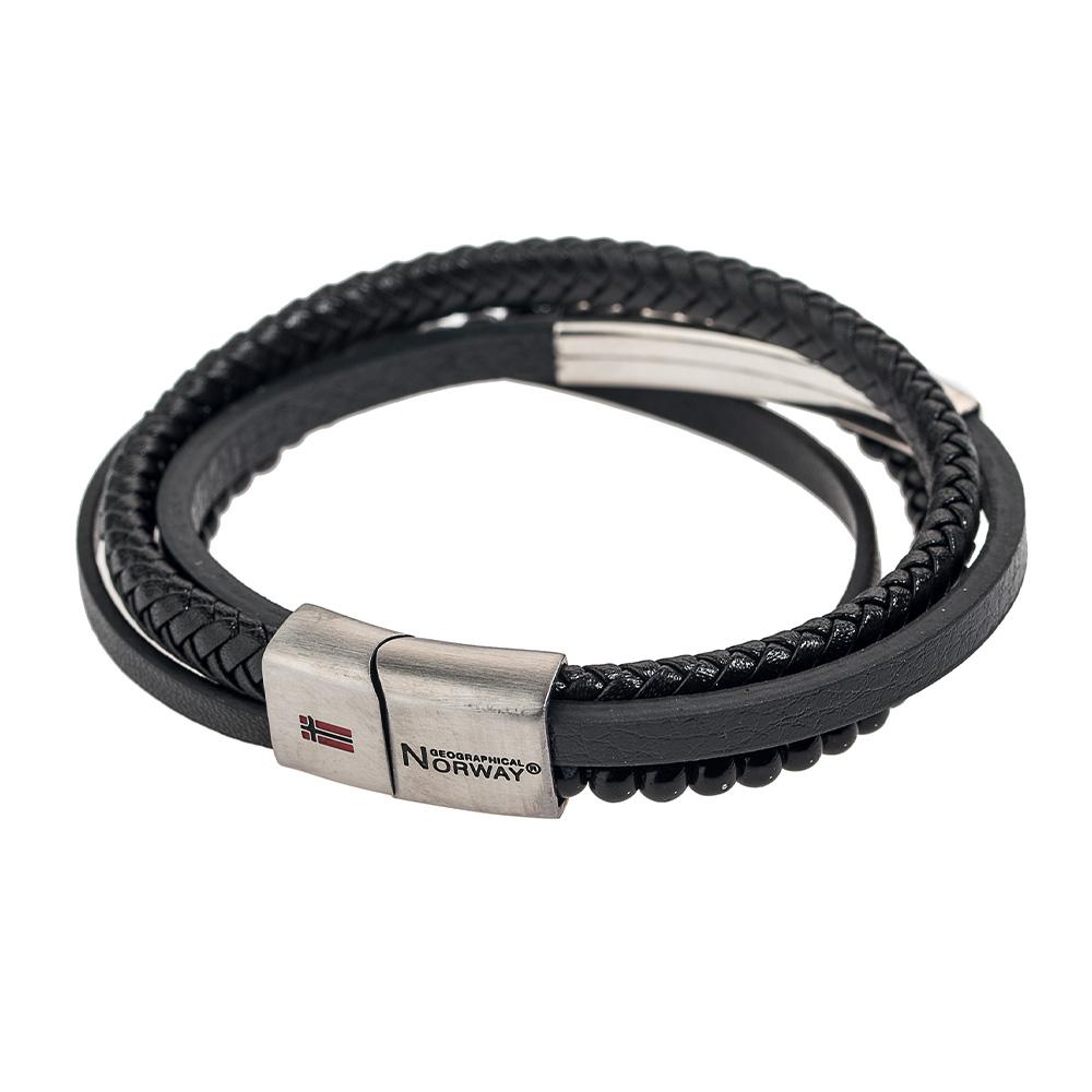 Bracelet Noir Homme Geographical Norway 315110 vue 2