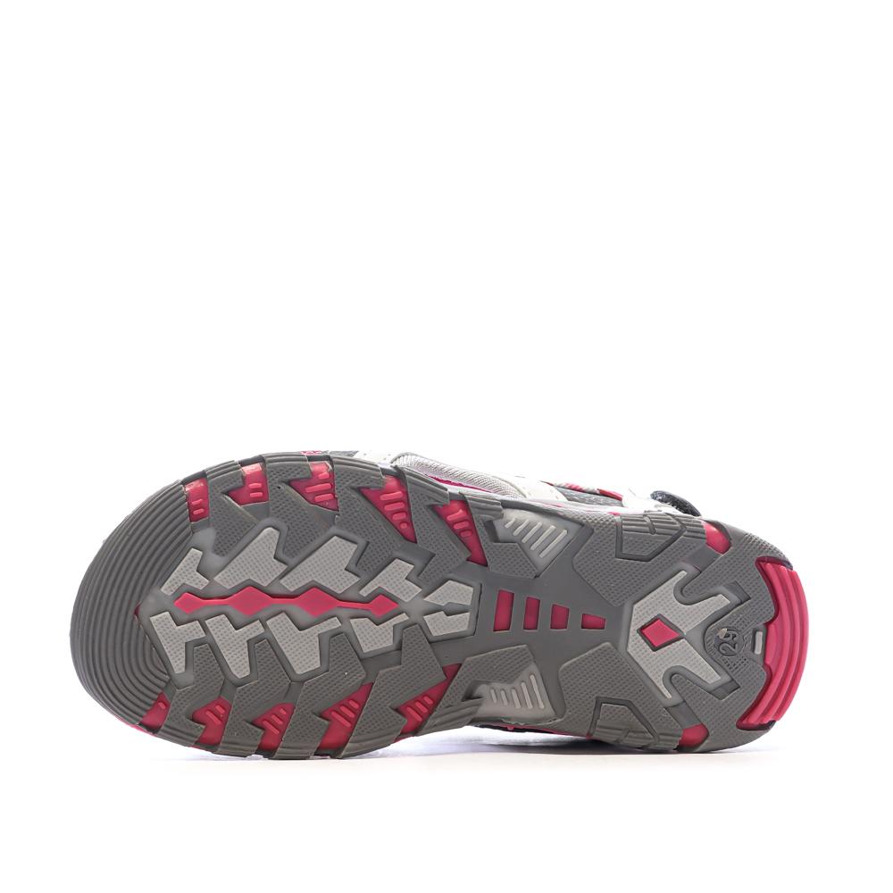 Sandalias grises/rojas para niño Kimberfeel Missi ver 5