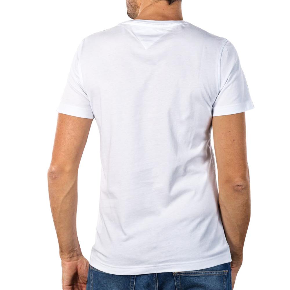 Weißes Herren-T-Shirt Tommy Jeans Original V Ansicht 2