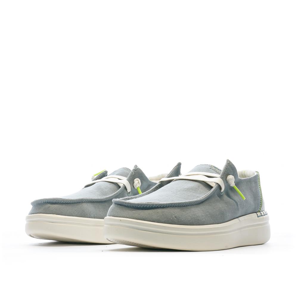 Hey Dude Wendy Rise Grey/Blue Women's Shoes Photo of the Espace des Marques %store% store - view of %key%