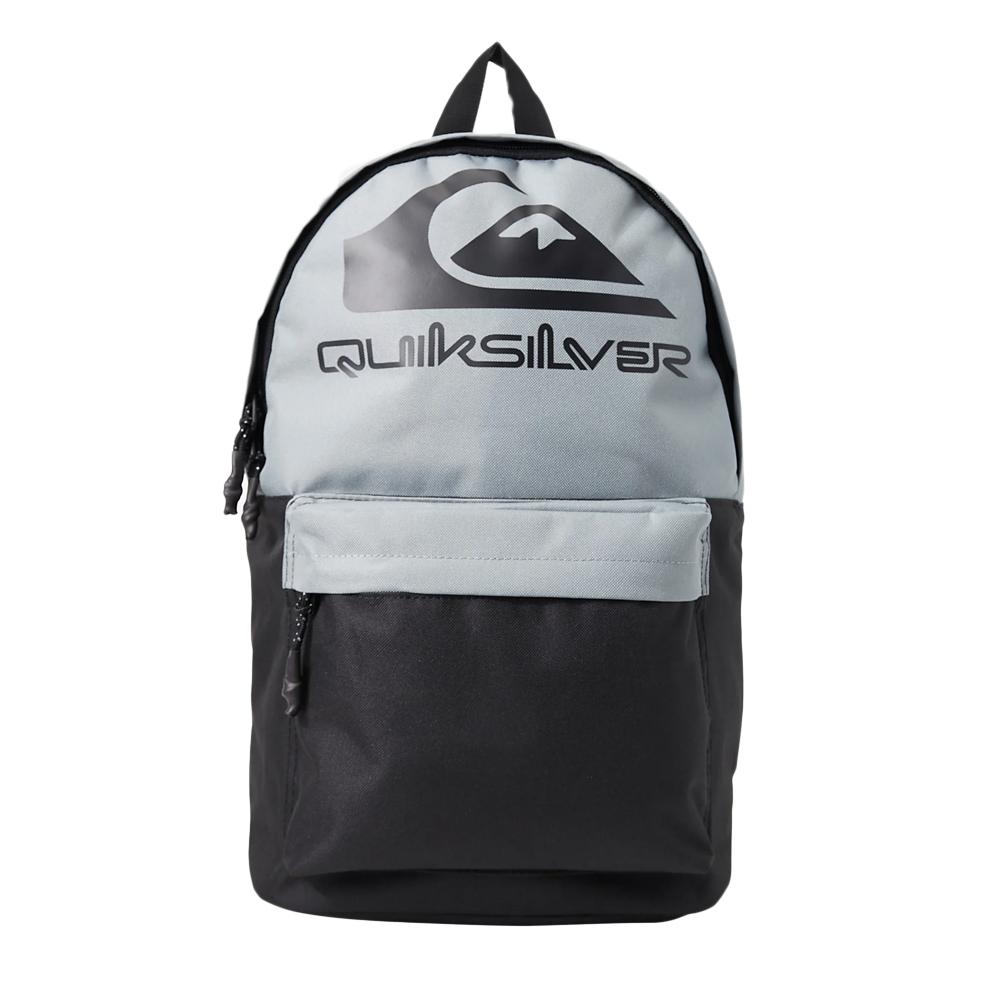 Mochila gris/negra para niño de Quiksilver con el logotipo «The Poster» barato