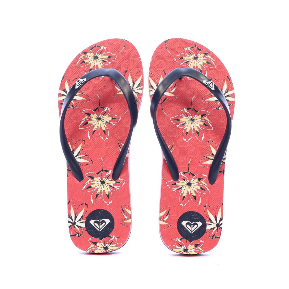 Roxy The Sea Penhat Girl's Pink Floral Flip Flops Photo of the Espace des Marques %store% store - view of %key%