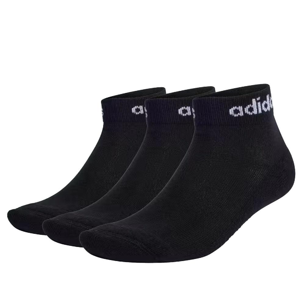 3 Paar schwarze Adidas Linear-Socken für Damen und Herren günstig