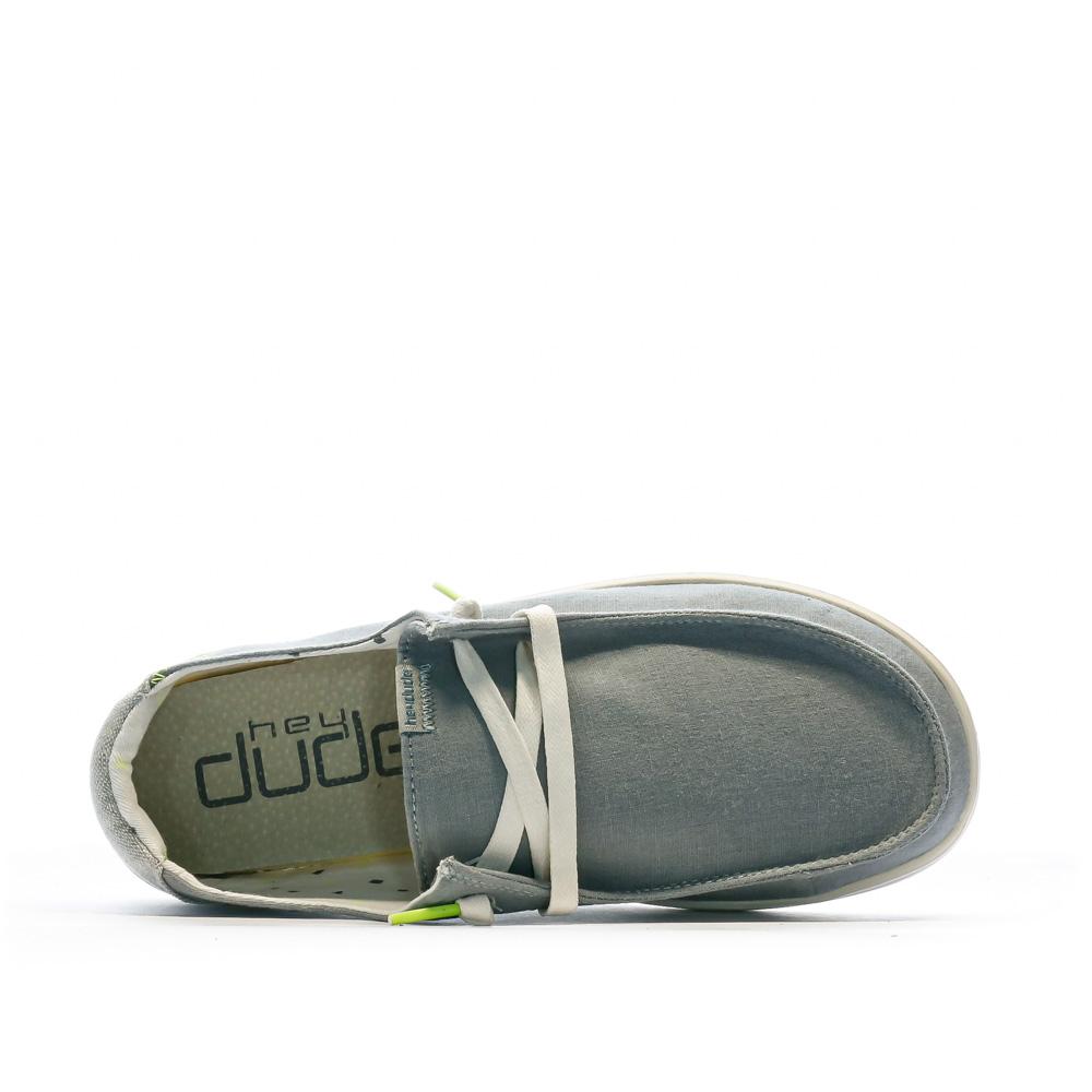 Hey Dude Wendy Rise Grey/Blue Women's Shoes Photo of the Espace des Marques %store% store - view of %key%