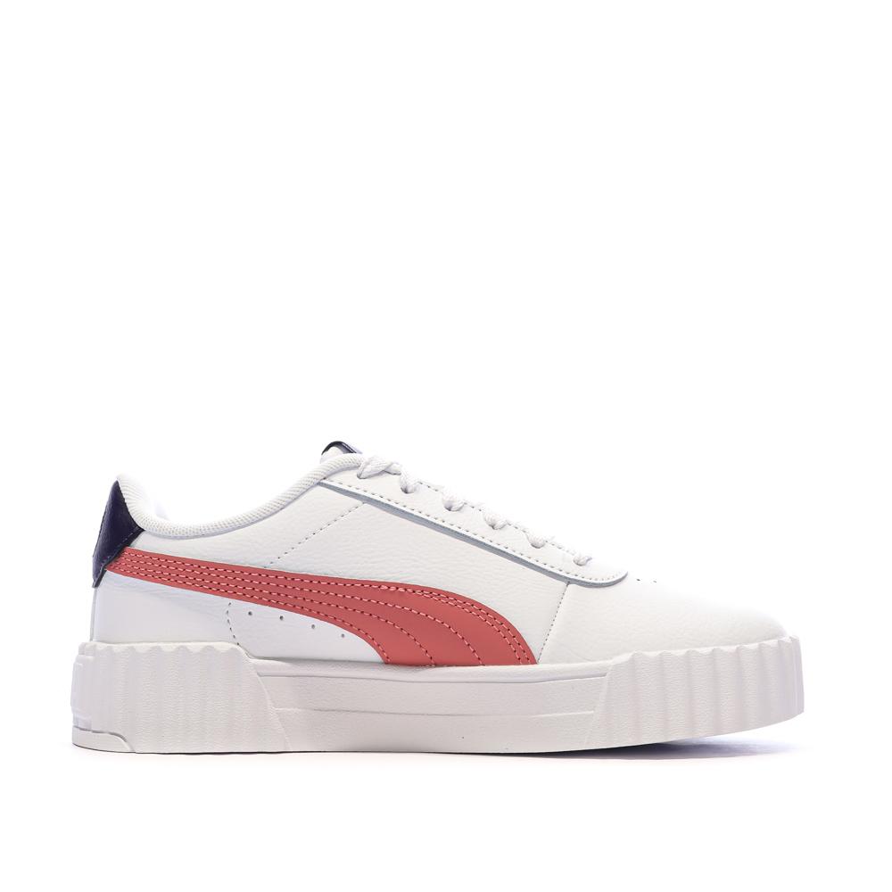 Zapatillas blancas/rosas para niña/mujer Puma Carina 3.0 ver 2