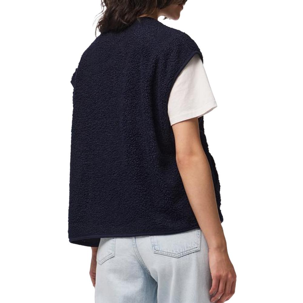 Ärmellose Weste in Marineblau für Damen von Pieces Katty Ansicht 2