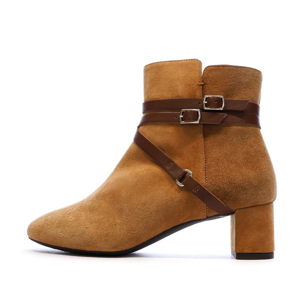 Bottines Camel Femme Geox Pheby 50 pas cher
