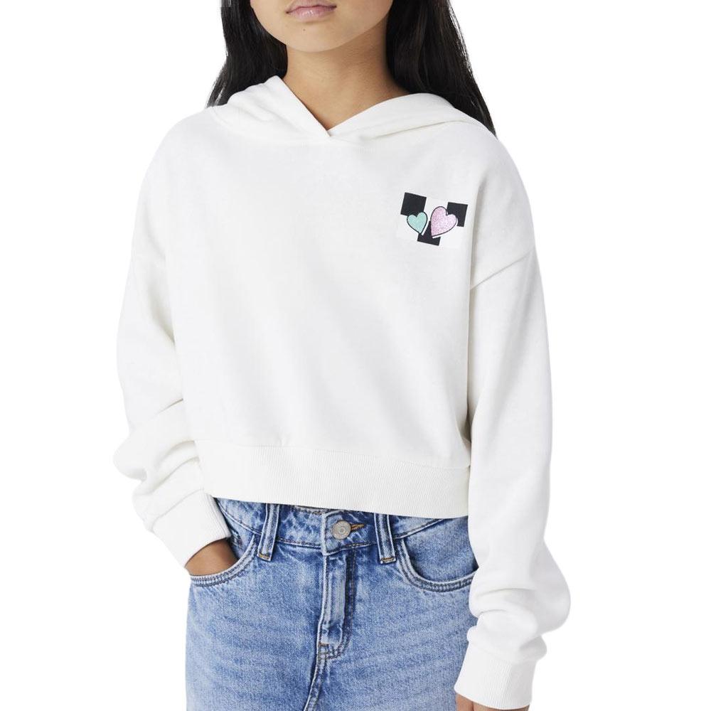 Sweat à Capuche Blanc Fille Name it Tara pas cher