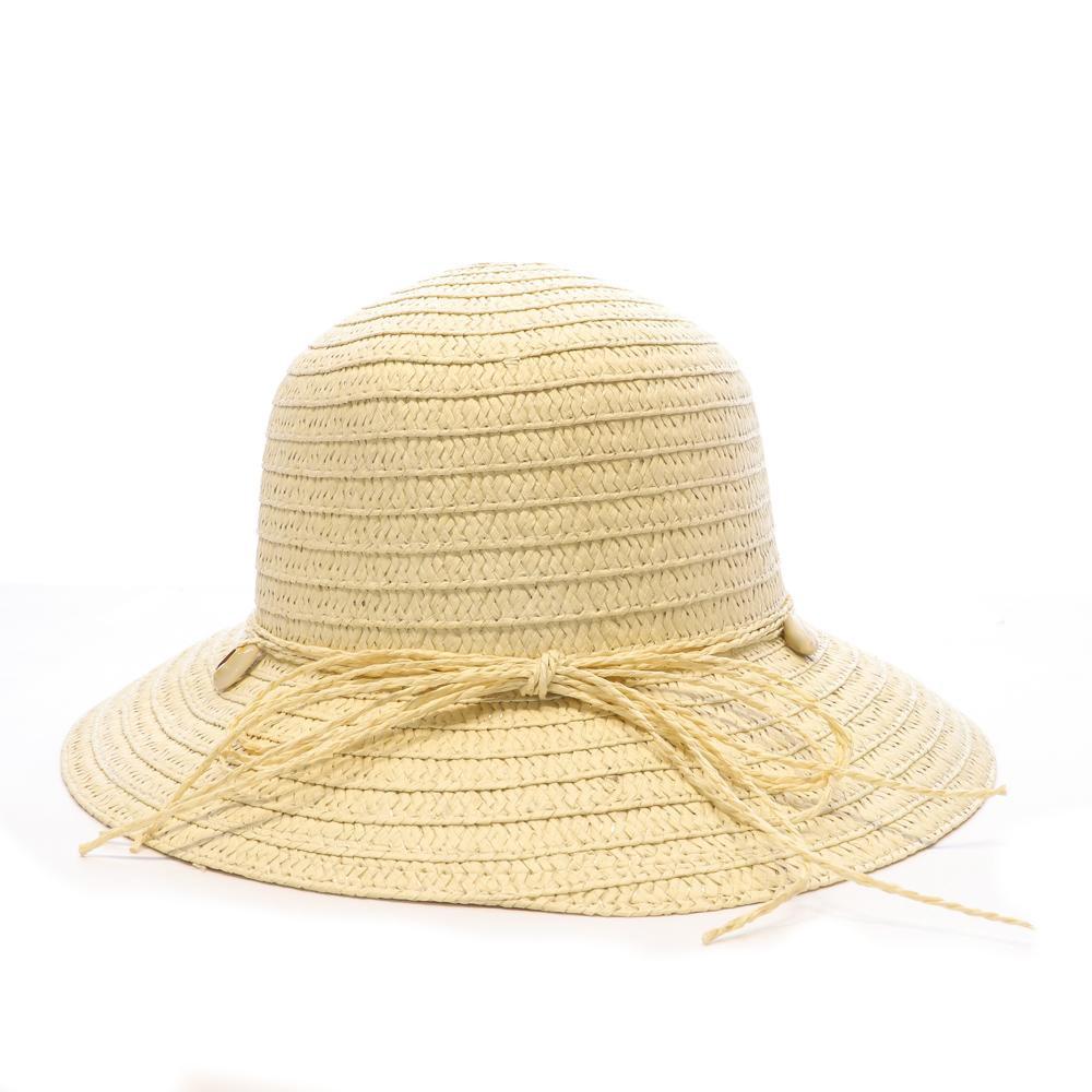 Chapeaux Blanc Via Lorenzo Cloche Camel vue 3