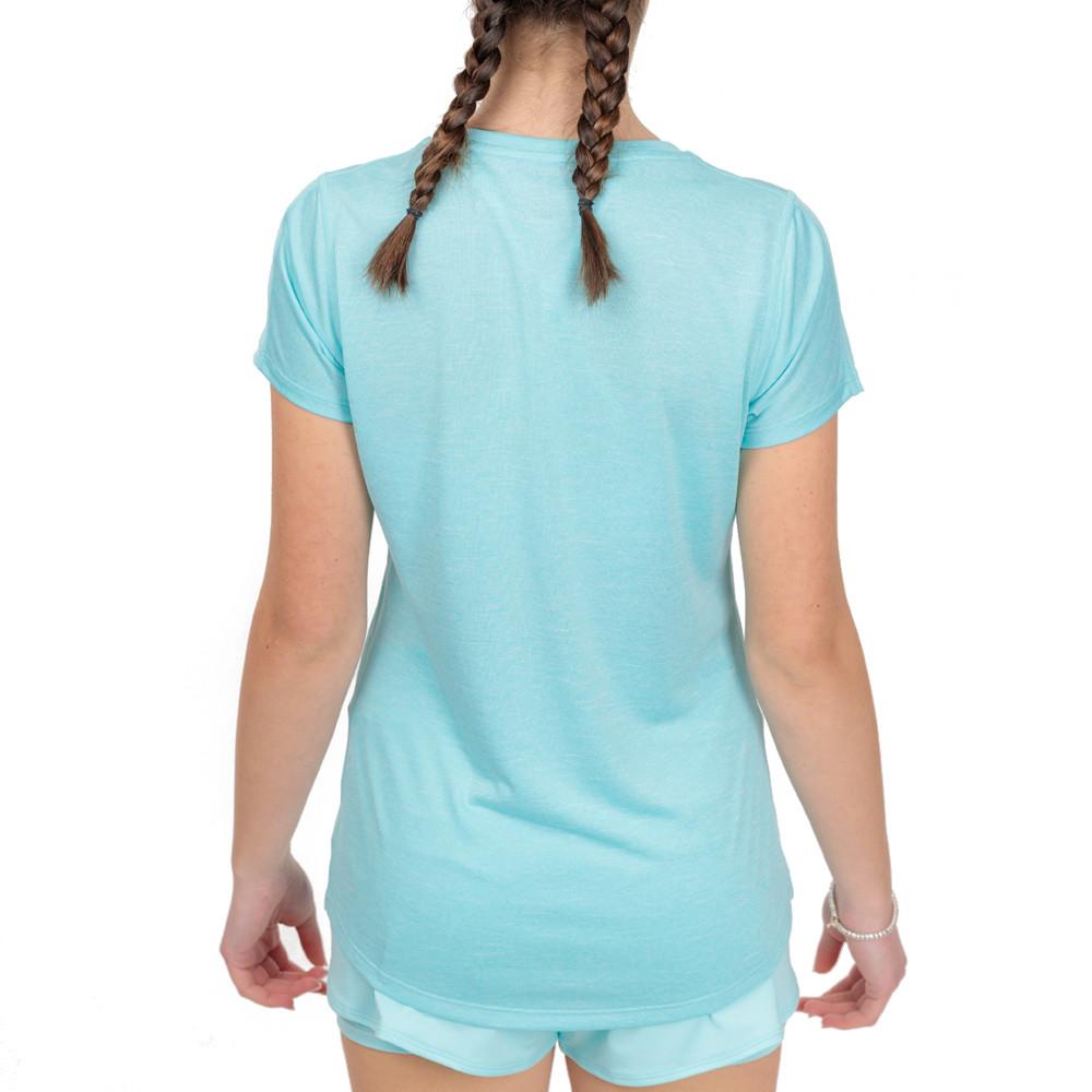 T-shirt Bleu Clair Femme Mizuno Impulse vue 2