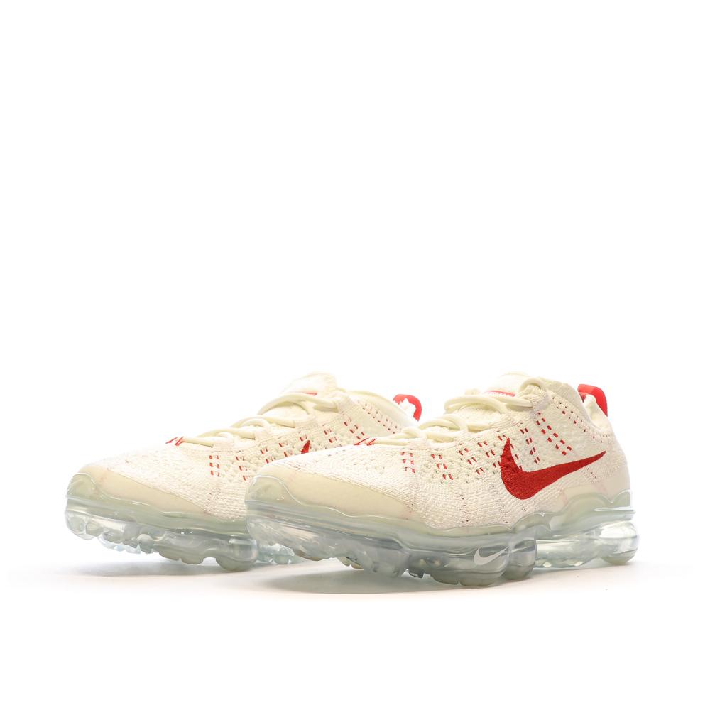 Baskets Blanches/Rouge Femme Nike Air Vapormax 2023 vue 6