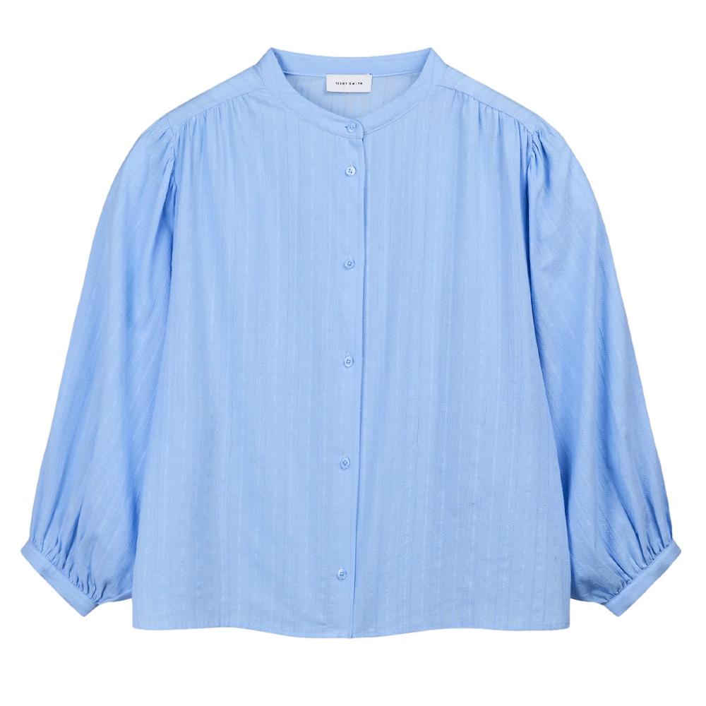 Blaue Damenbluse von Teddy Smith, Modell „Apoline“ günstig