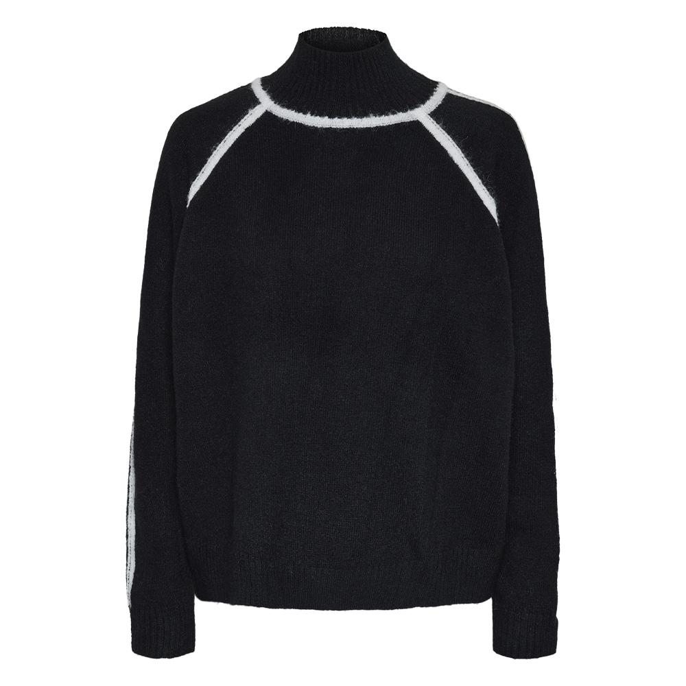 Pieces Lola Jersey Negro Mujer ver 3
