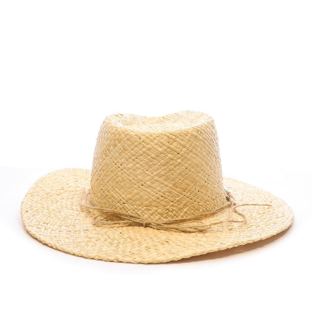 White Straw Hats – Via Lorenzo Natural Fedora Photo of the Espace des Marques %store% store - view of %key%
