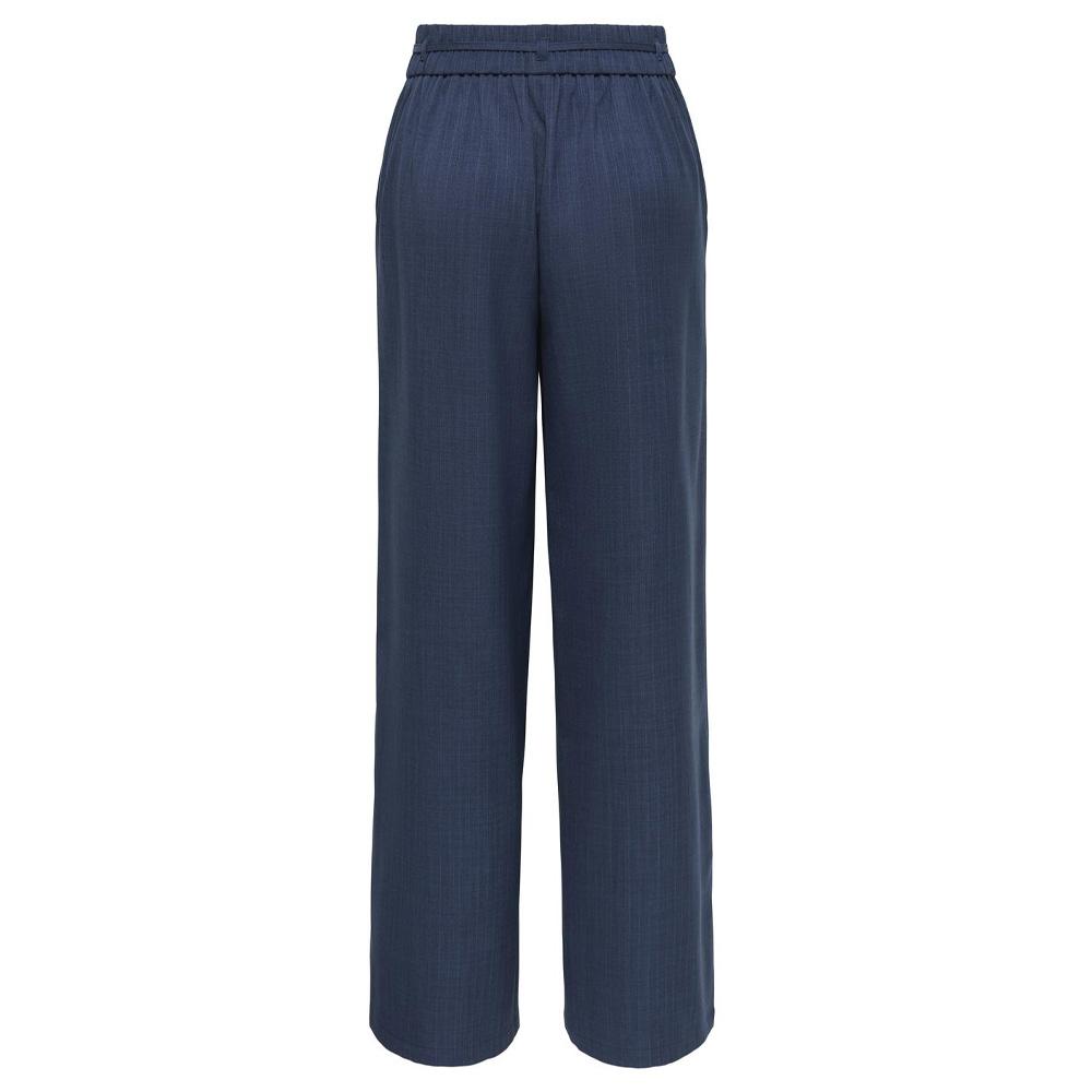 Pantalón fluido azul marino para mujer JDY Vesta ver 2