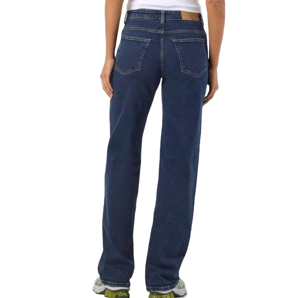 Jean Droit Bleu Foncé Femme Noisy May Landa vue 2