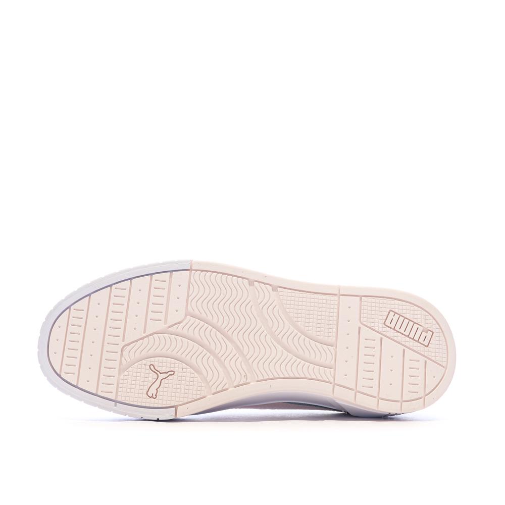 Baskets Blanc/Rose/Beige Femme Puma Carina Mia vue 5