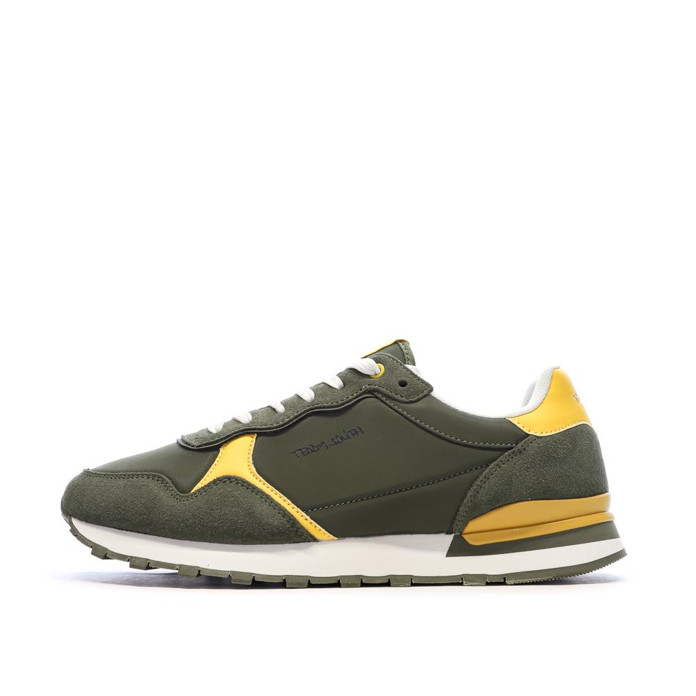 Herren-Sneaker in Khaki/Gelb von Teddy Smith 120667 günstig