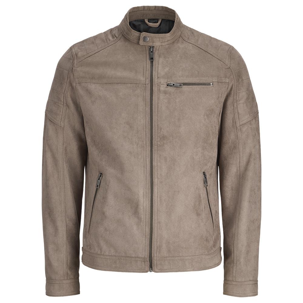 Jack & Jones Tano Herren Wildlederjacke Beige Ansicht 3