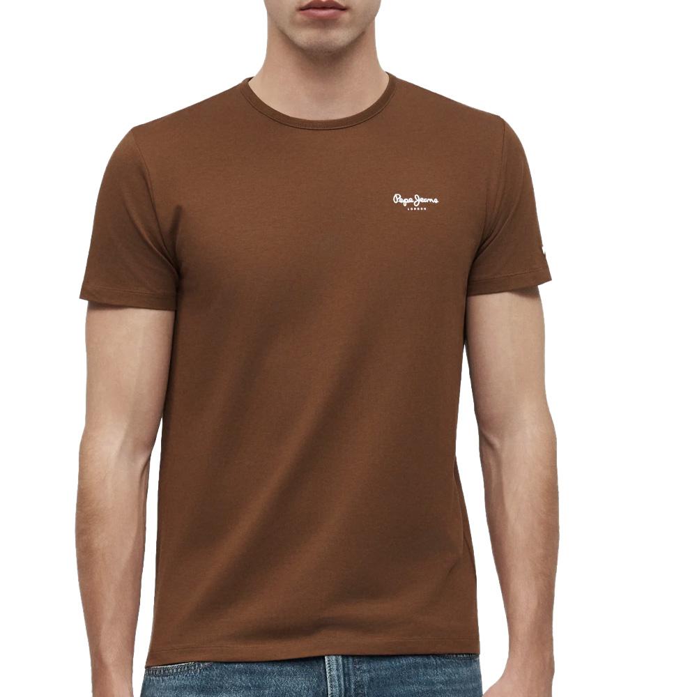 Men’s Brown T-Shirt, Pepe Jeans Originals affordable