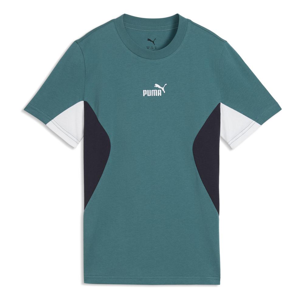 Camiseta verde para niño Puma Ess Block barato