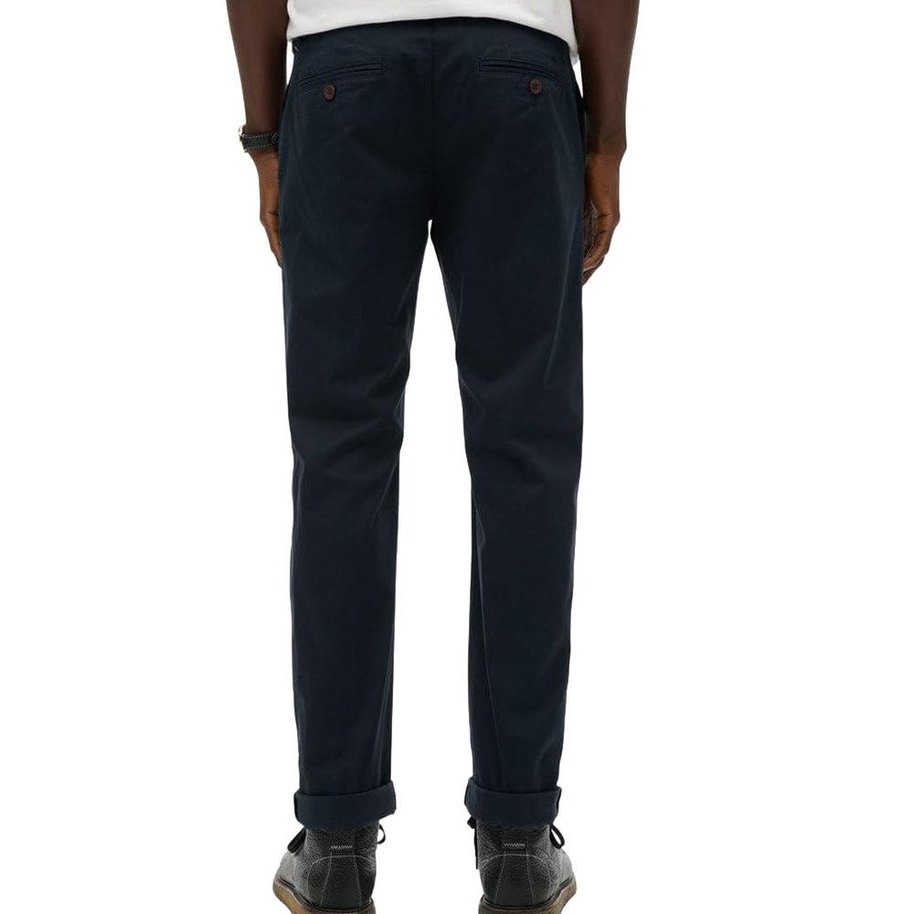 Pantalon Chino Bleu Marine Homme Superdry Premium vue 2