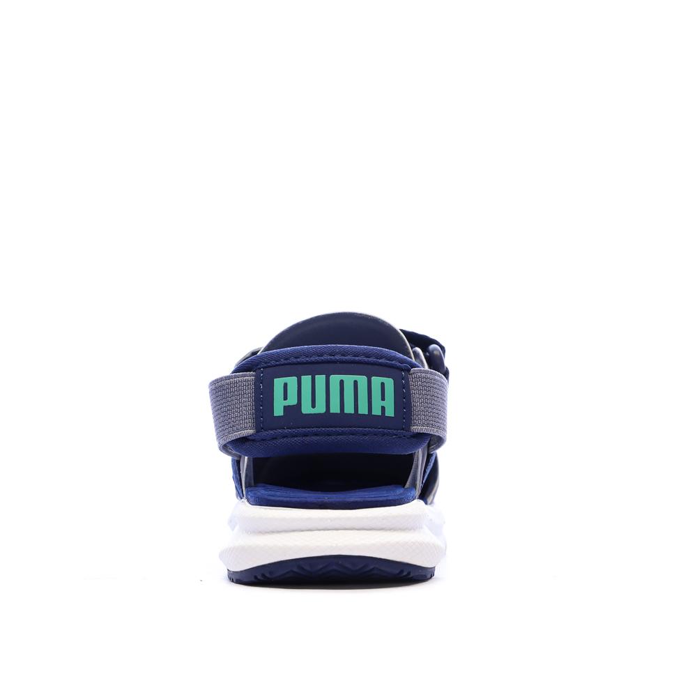 Puma Evolves Unisex Blue-Grey Sandals Photo of the Espace des Marques %store% store - view of %key%