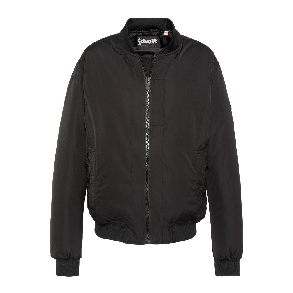 Jacke Schwarz Schott Pastron Abnehmbar Ansicht 4
