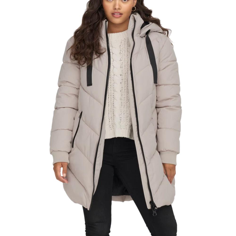 Women's Long Jacket Ecru JDY Padded affordable