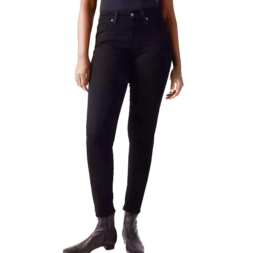 Jean Skinny Noir Moyen Femme Levi's 721 pas cher