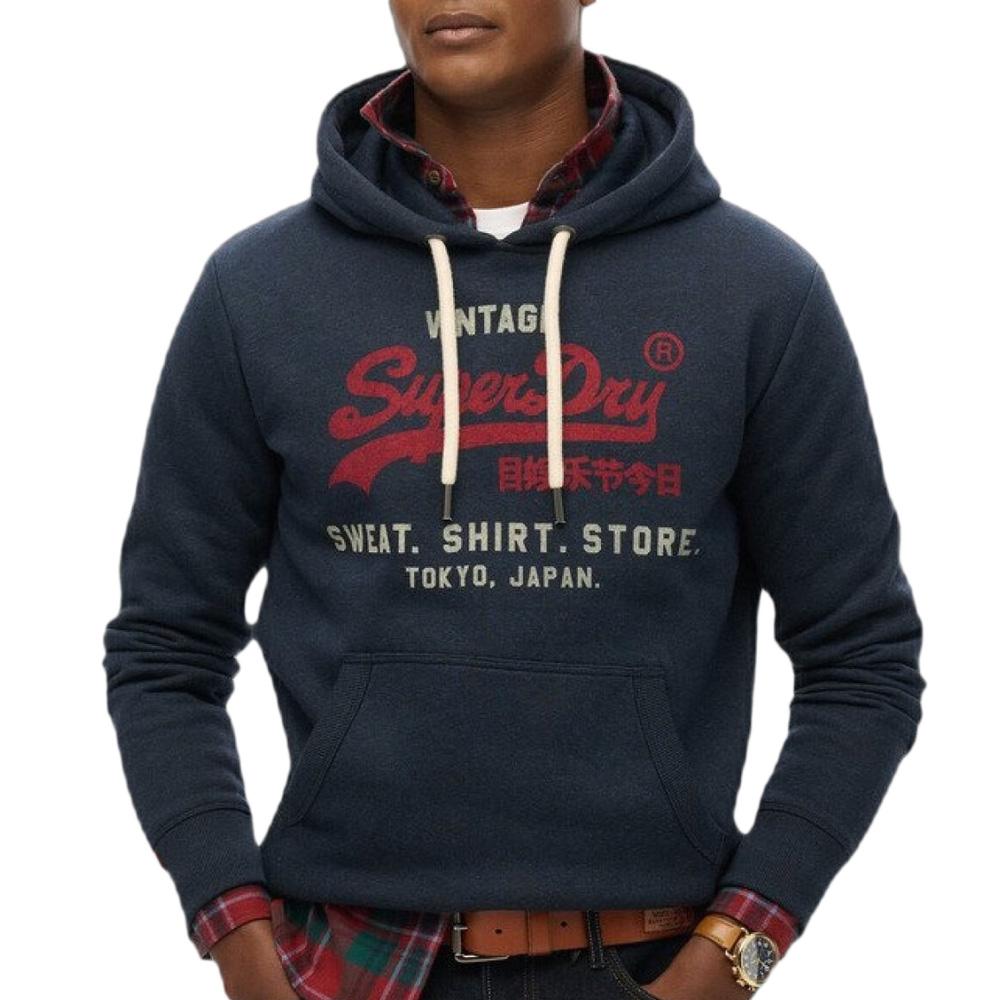 Sweatshirt Marine/Bordeaux Herren Superdry Heritage günstig