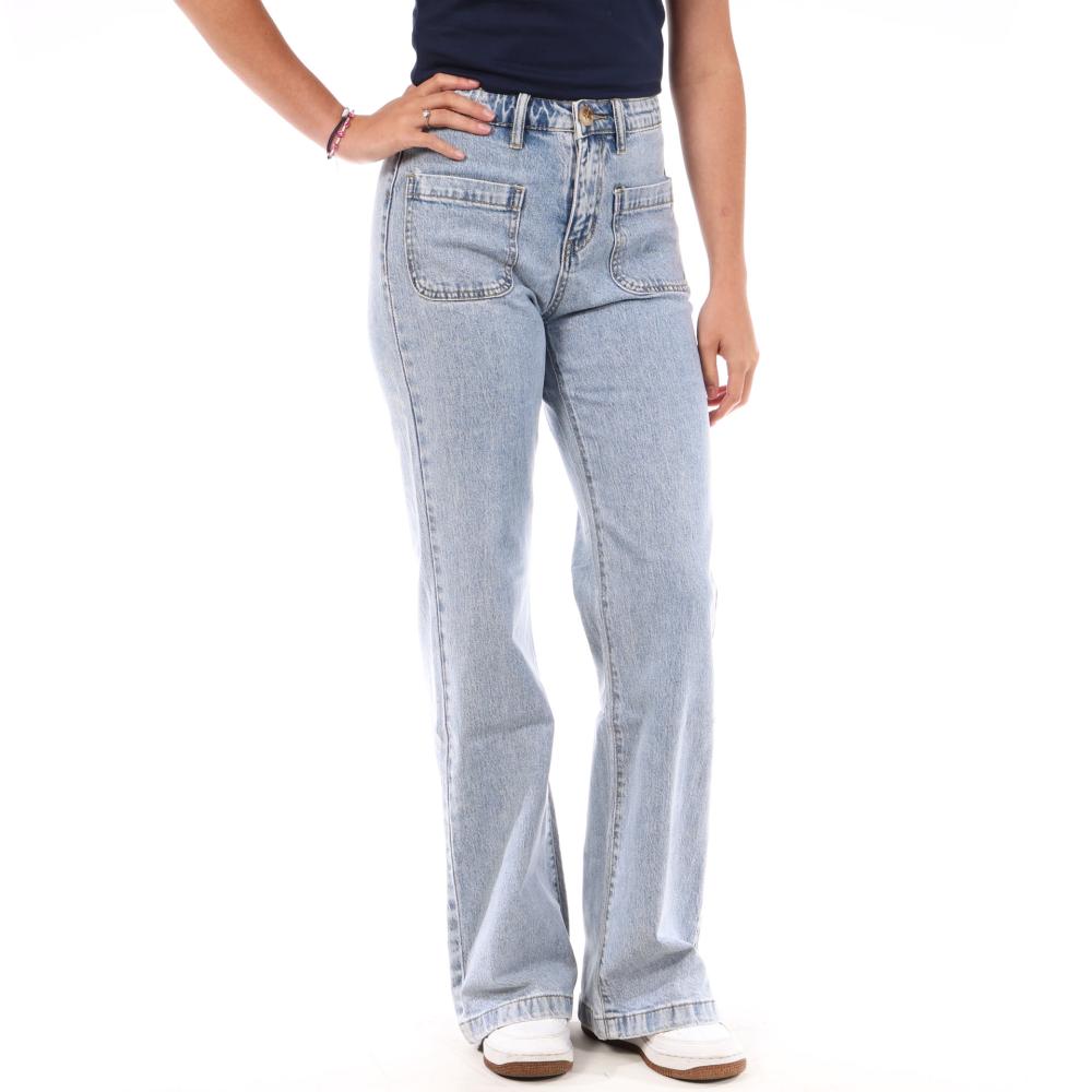 Camiseta azul medio para mujer Monday Premium T-10-2 barato