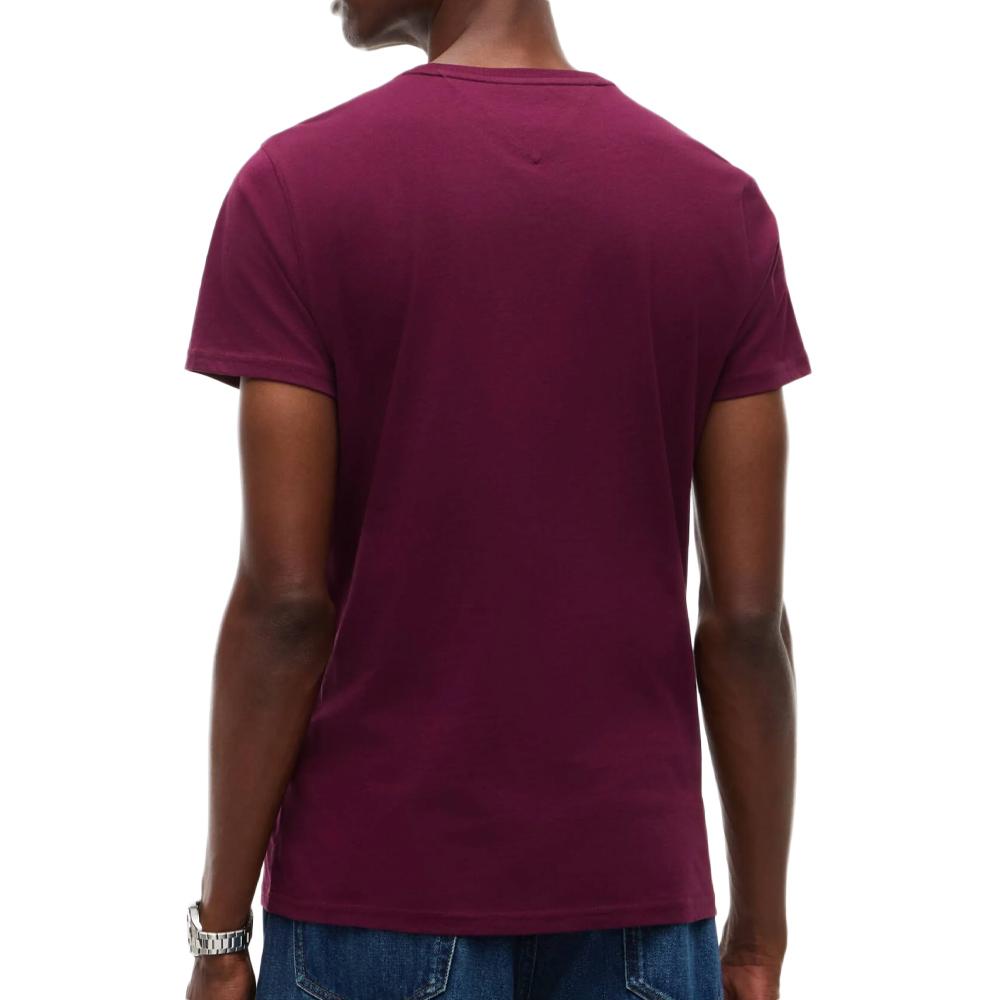 Tommy Hilfiger Men’s Bordeaux T-shirt Tjm Xslim Jersey Photo of the Espace des Marques %store% store - view of %key%