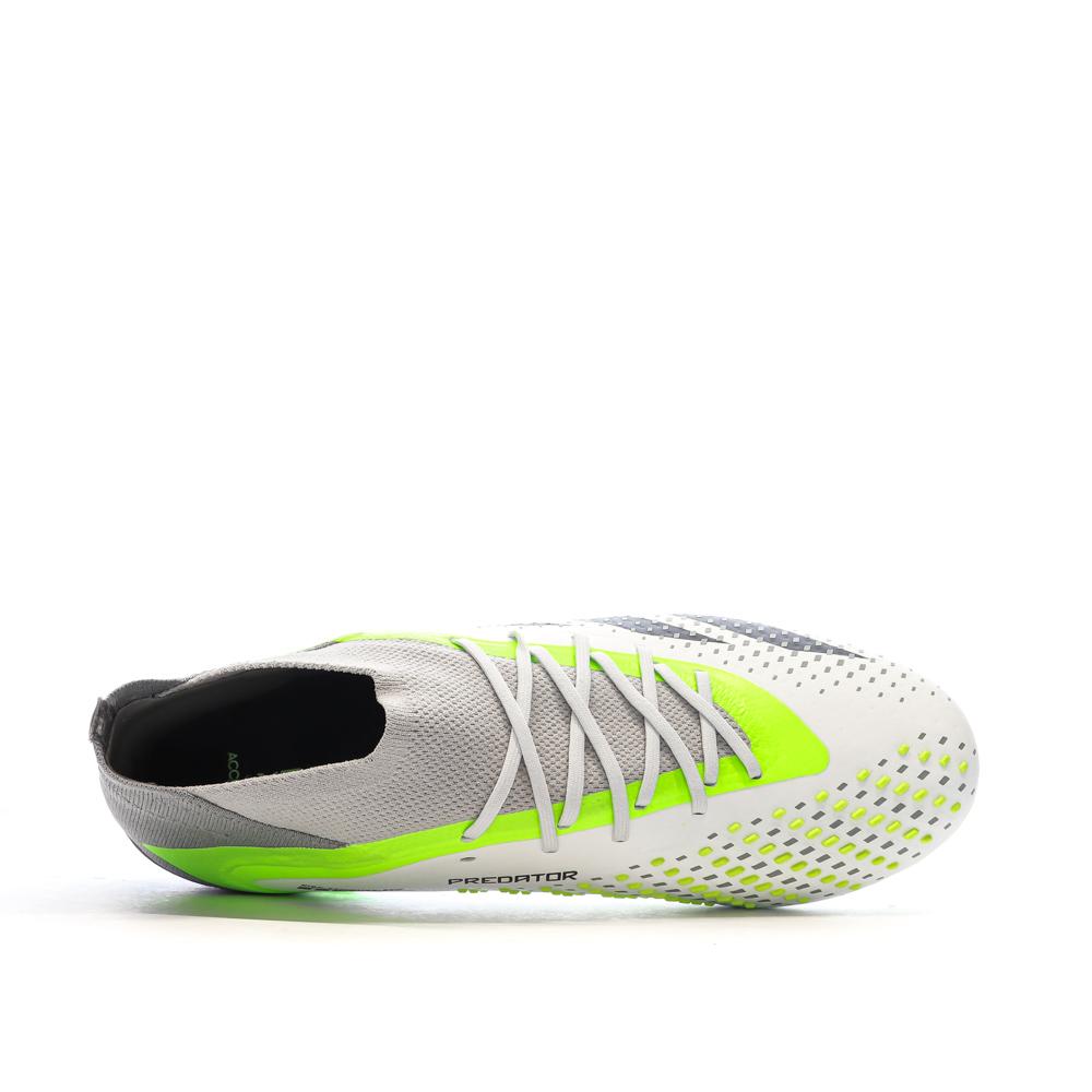 Adidas Predator Accuracy.1 FG Fußballschuh Weiß/Grau/Grün Ansicht 4