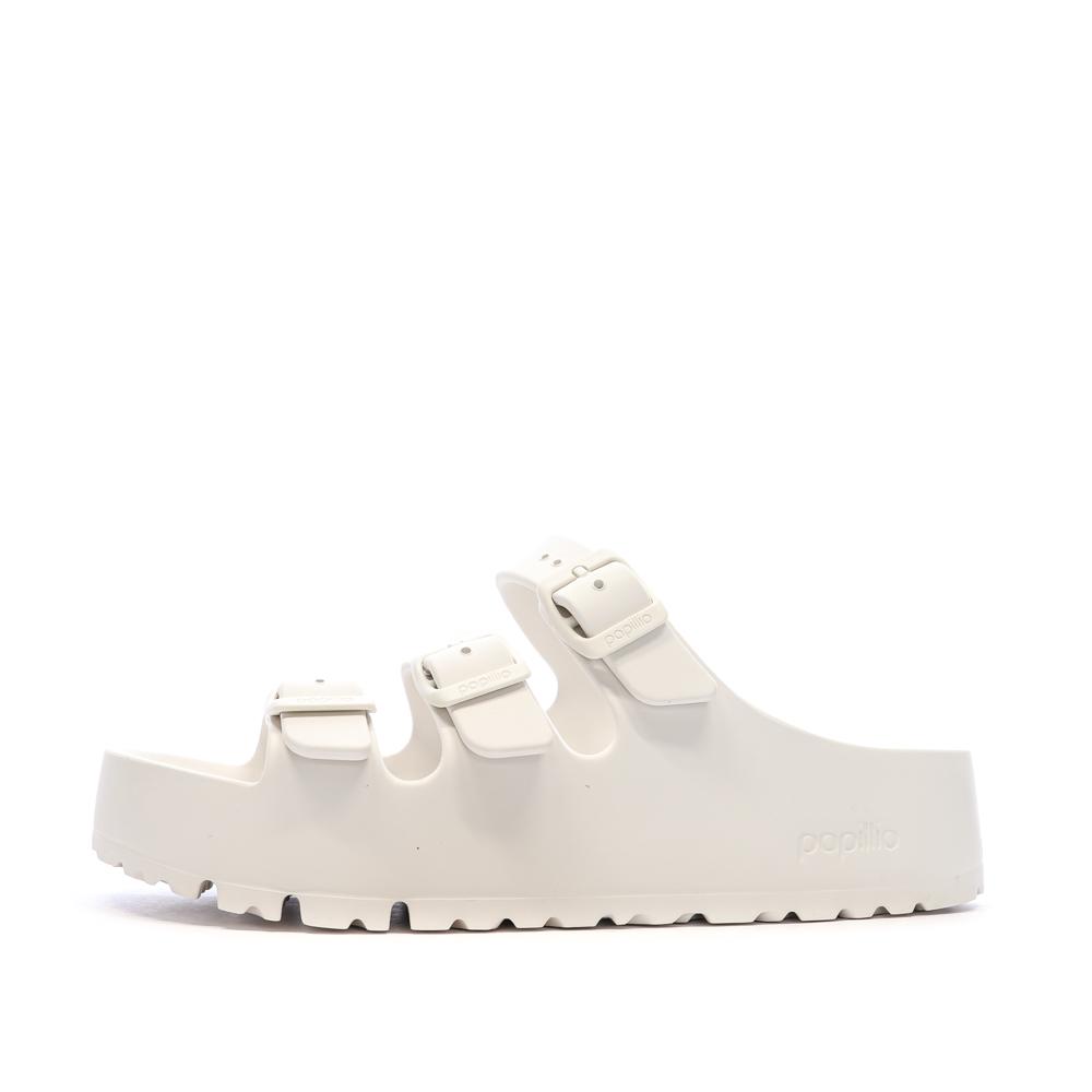 Weiße Sandalen Frau Birkenstock Florida günstig
