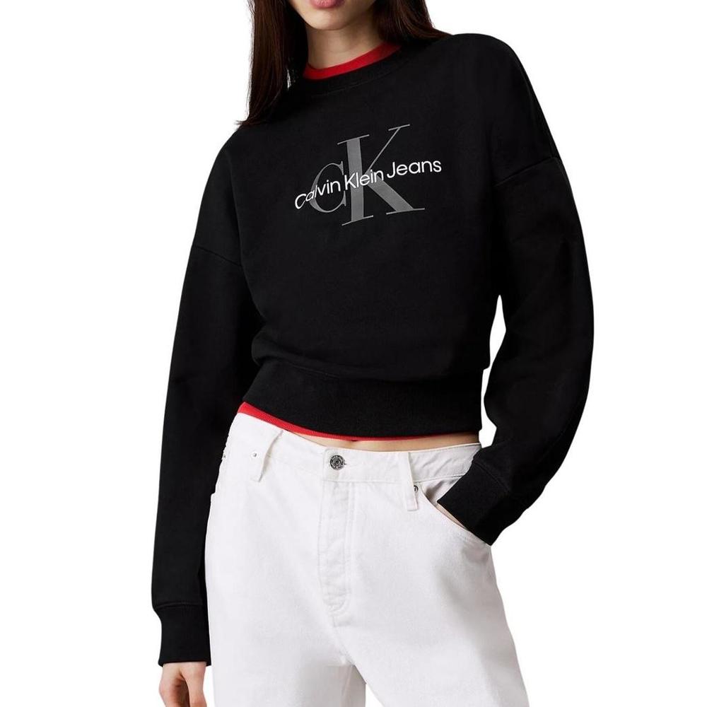 Jersey Negro Mujer Calvin Klein Jeans LV047B234G barato