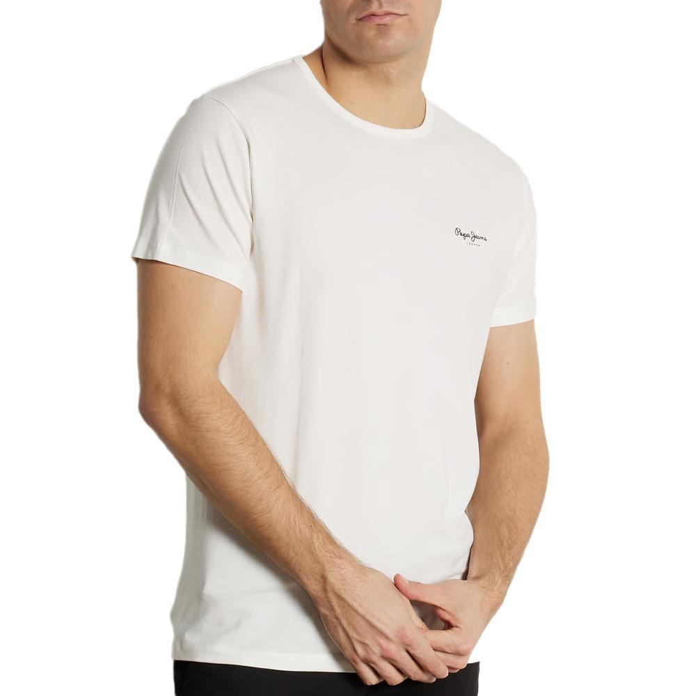 White Men's T-Shirt Pepe jeans Original affordable