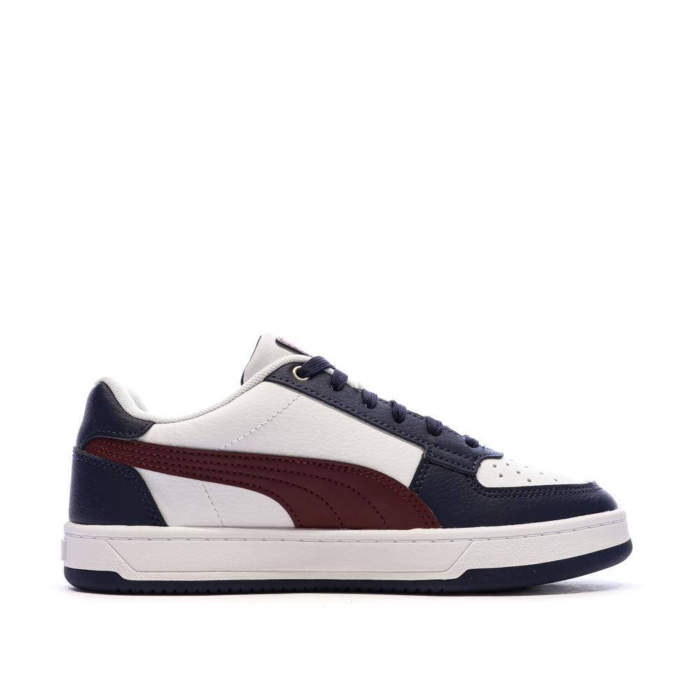 Puma Caven 2.0 Damen-Sneaker Weiß/Marineblau/Bordeaux Ansicht 2