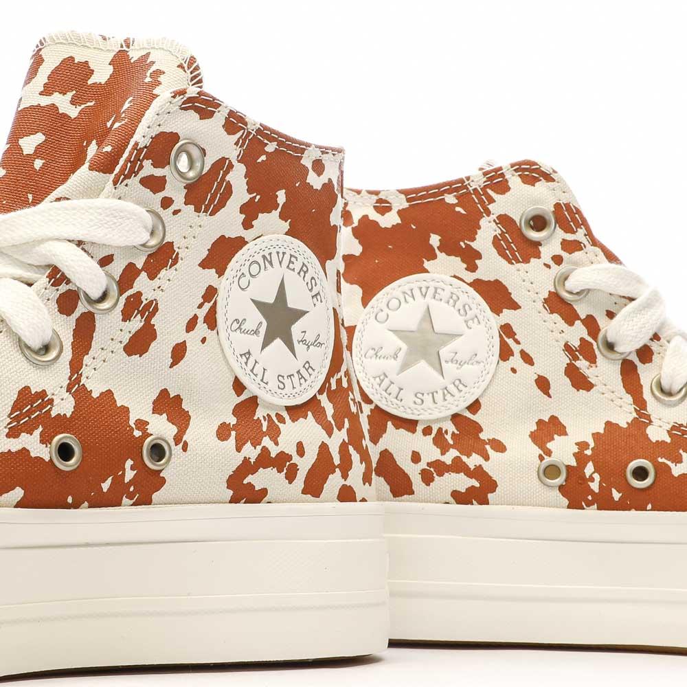 Naranja/Beige Zapatillas Mujer Converse Chuck Taylor All Star Lift ver 7