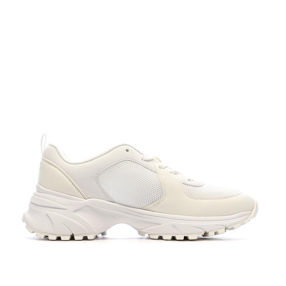 Zapatillas blancas de mujer Calvin Klein Jeans Hike Runner ver 2