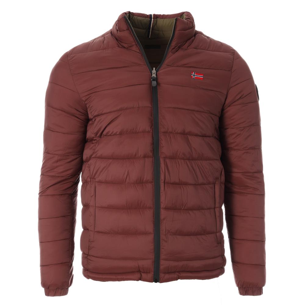 Daunenjacke Bordeaux/Grün Homme Geographical Norway California günstig