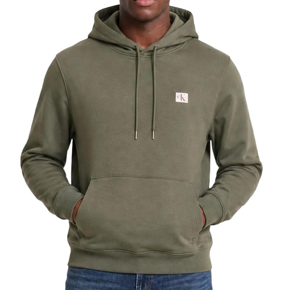 Sweat Kaki Homme Calvin Klein Terry pas cher