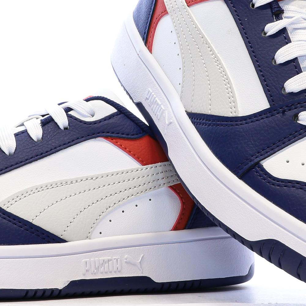 Sneaker Marineblau/Weiß für Jungen Rebound Low Ansicht 7