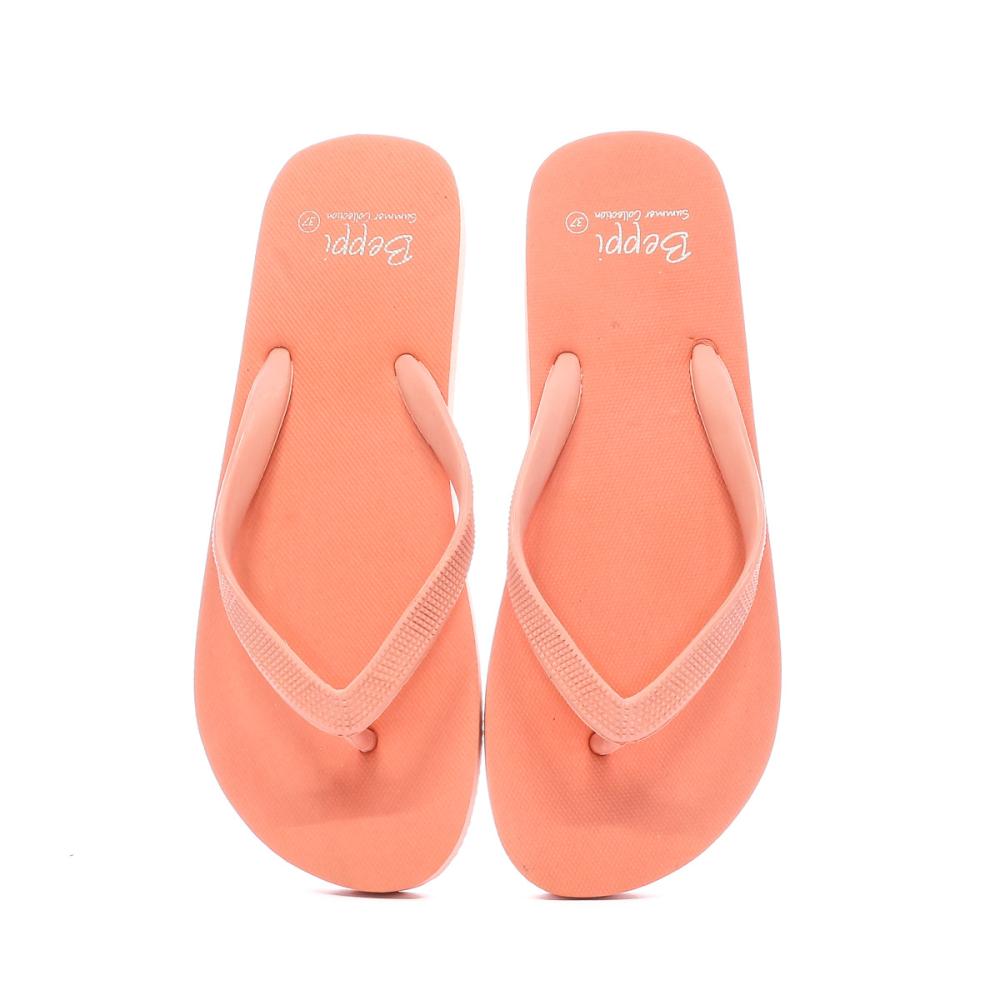 Chanclas de mujer naranja Zapatilla Beppi ver 3